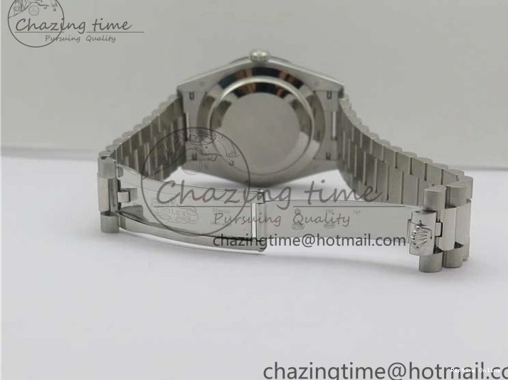 0501 WaterResistant Day Date 40 SS Bp Maker 1:1 Best Edition Tiffany Blue Roman Dial on SS Bracelet A 2549